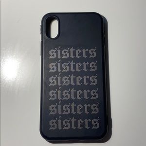 James Charles Sisters case iphone X in black